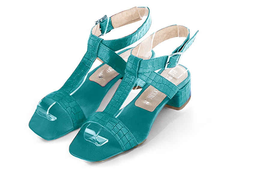 Shops sandales bleu turquoise